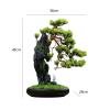 Dh2yjnbf3 Artificial Bonsai Tree, Decorative Green Desktop Plant for Living Room and Indoor Feng Shui Decor view 2