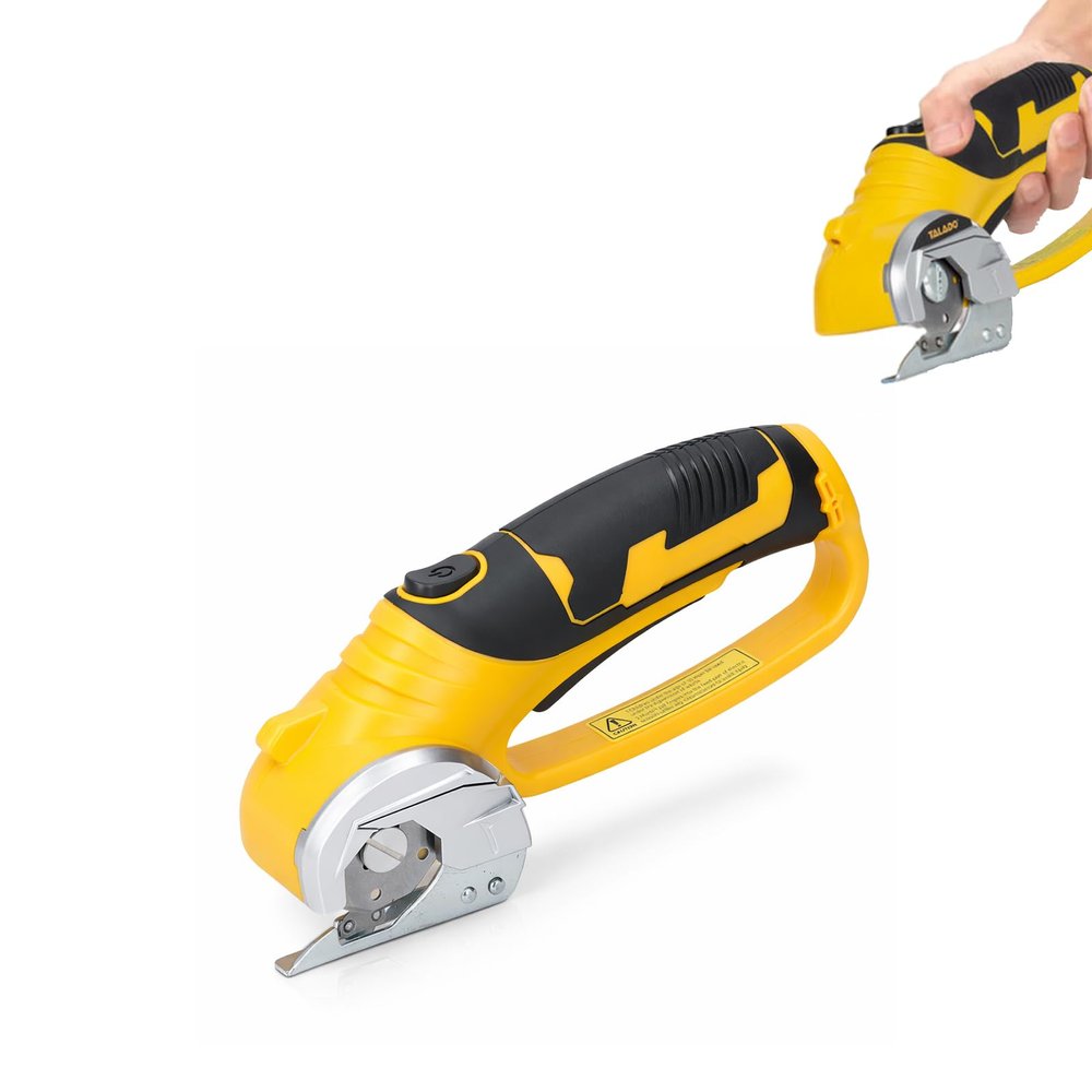 Cordless Electric Scissors with Auto-Sharpening and LED Light