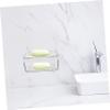 Wall-Mounted PET Soap Dish with Drain for Kitchen and Bathroom view 4