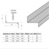 1 m Z-Profile Z-Angle Cover Profile, Aluminum/Zinc, White RAL 9010, A=35 mm B=130 mm C=35 mm view 2