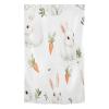 RPLIFE White Rabbit and Carrot Blackout Window and Door Curtain view 2
