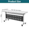 Folding Training Table for Meetings and Seminars, 160 x 50.8 x 76.2 cm view 2