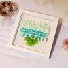 Personalized Shadow Box with Flower Heart for Mom, Roses with Names, Custom Frame, Gift for Mom and Grandma (26.5 x 26.5 x 4 cm) view 3