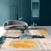 Modern Design Square Short-Pile Rug, Multicolor, 140 x 140 cm view 1