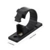 20 Self-Adhesive Plastic Cable Clips, Black view 2