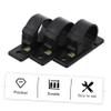 20 Self-Adhesive Plastic Cable Clips, Black view 3