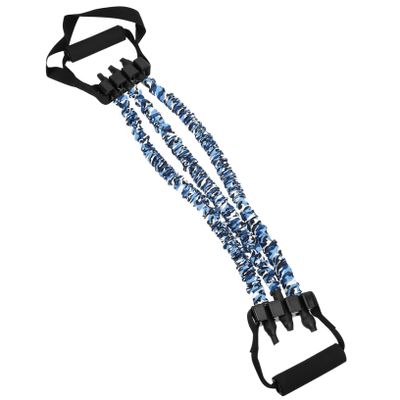 Kisangel Fitness Pull Rope with Ergonomic Handles, TPE Resistance Band, 120 lb, Portable for Pull-Ups and Pull Exercises