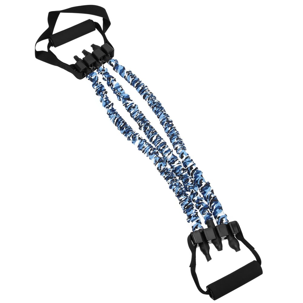 Kisangel Fitness Pull Rope with Ergonomic Handles, TPE Resistance Band, 120 lb, Portable for Pull-Ups and Pull Exercises