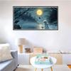 Paint by Numbers Kit for Adults and Beginners, Moon and Dog, 40 x 80 cm view 3