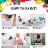 Paint by Numbers Kit for Adults and Beginners, Moon and Dog, 40 x 80 cm view 4