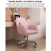 Velvet Gaming Chair, Height-Adjustable Tufted Office Chair view 2