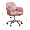 Velvet Gaming Chair, Height-Adjustable Tufted Office Chair view 3