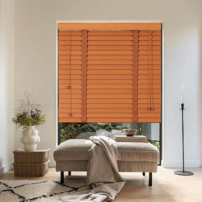 Wooden Blinds, 50 mm Slats, Sun and Privacy Protection