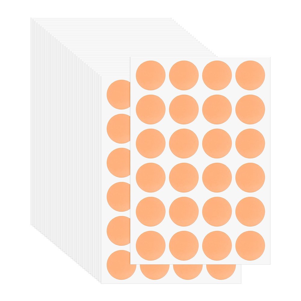 PATIKIL 1008-Piece Apricot Adhesive Dot Labels, 19 mm Round Marking Stickers