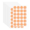 PATIKIL 1008-Piece Apricot Adhesive Dot Labels, 19 mm Round Marking Stickers view 1