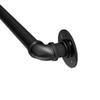 Wall-Mounted Black Wrought-Iron Handrail for Stairs, Indoor and Outdoor Use view 1