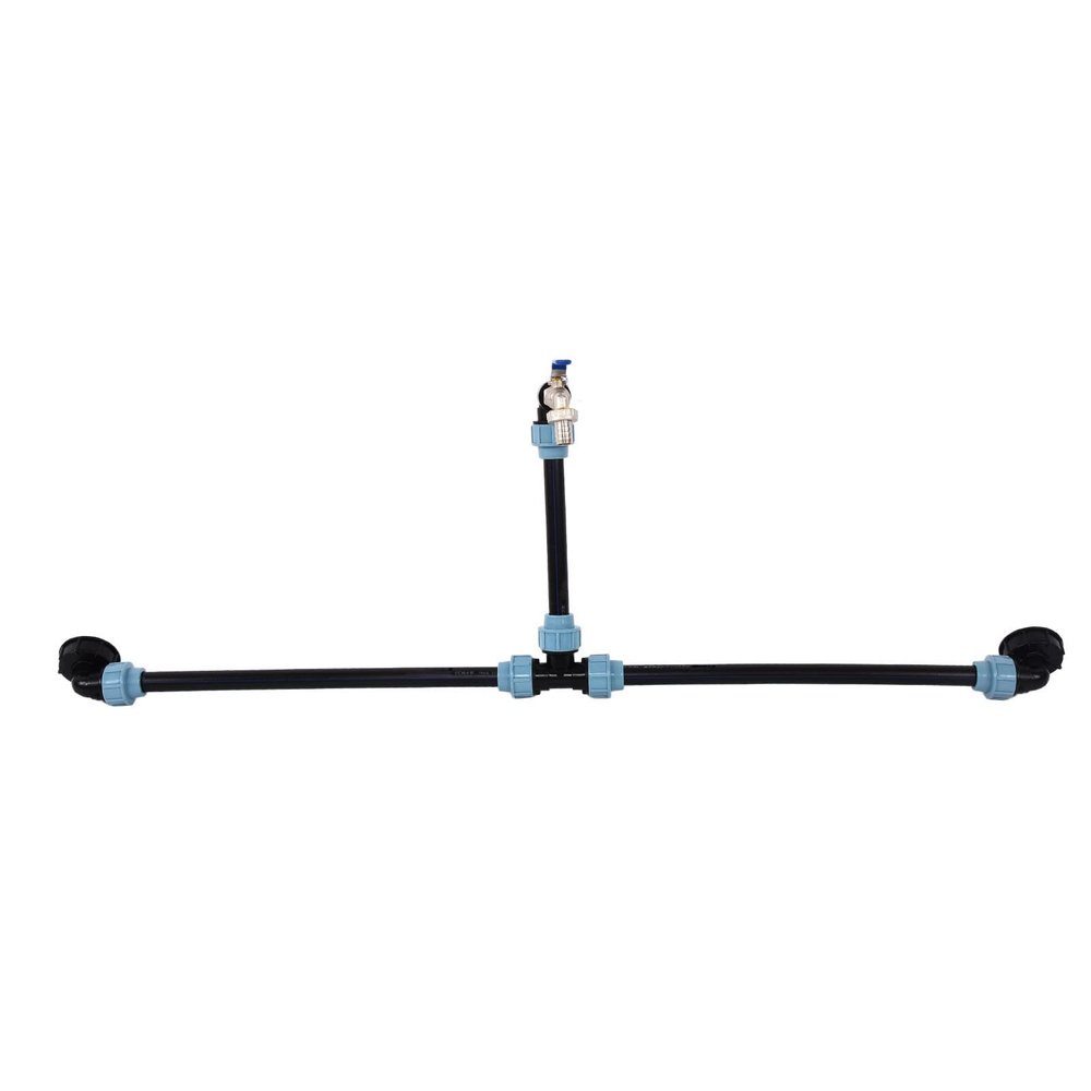 IBC Tank Adapter Elbow with Faucet, Two-Barrel Series Heightening Model