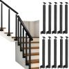 Iron Railing Posts for Stairs, 90 cm, Side-Mounted, 10-Pack view 1