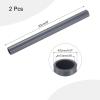 QUARKZMAN 2-Piece PVC Pipe, 17.6 mm Inner Diameter, 0.23 m Long, Round Plastic Tube for Gardens, Aquariums, Water Lines, Cable Conduits, and Ventilation, Light Gray view 2