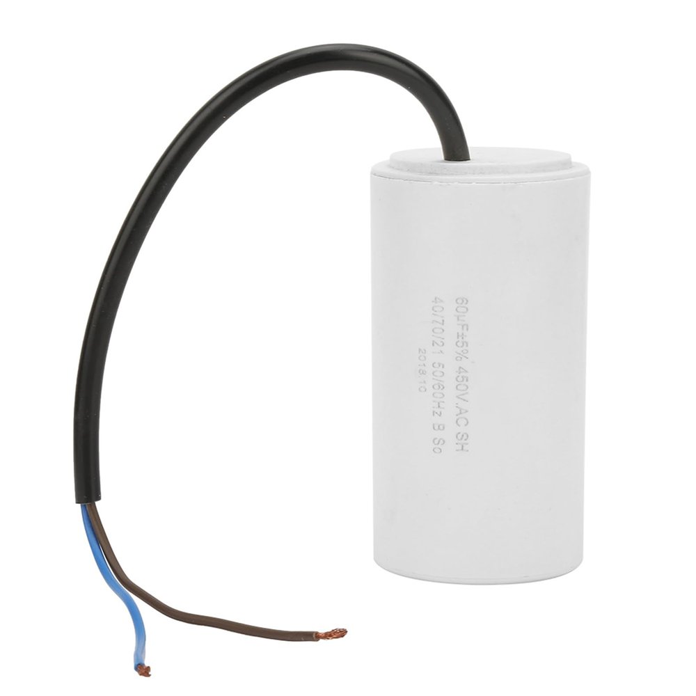 Dianz CBB60 Motor Run Capacitor, 300 V, 60 µF, with Wire Leads