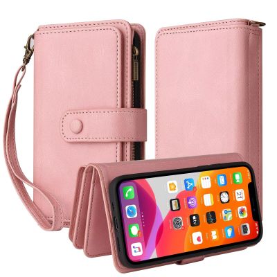 TQmchun Flip Case for Oppo Realme 12 Pro Plus, Pink