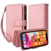 TQmchun Flip Case for Oppo Realme 12 Pro Plus, Pink view 1