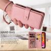 TQmchun Flip Case for Oppo Realme 12 Pro Plus, Pink view 4