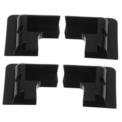 CHILDWEET Solar Panel Mounting Brackets for RVs and Flat Roofs, Drill-Free ABS, Black
