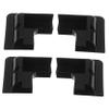 CHILDWEET Solar Panel Mounting Brackets for RVs and Flat Roofs, Drill-Free ABS, Black view 1