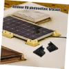 CHILDWEET Solar Panel Mounting Brackets for RVs and Flat Roofs, Drill-Free ABS, Black view 3