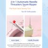 Improved 2-in-1 Needle Threader and Seam Ripper, Yellow, 2-Piece Set view 3