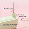 Improved 2-in-1 Needle Threader and Seam Ripper, Yellow, 2-Piece Set view 4
