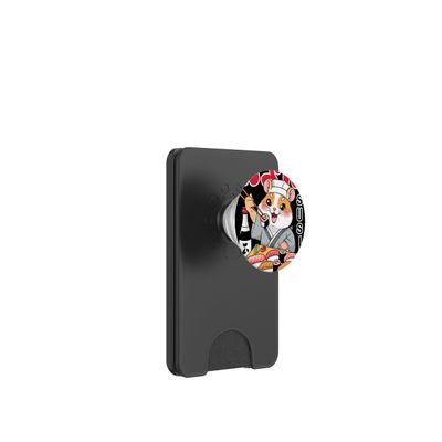 Hamster Japanese Food Sushi Chef Kawaii Ramen Anime PopSockets PopWallet for MagSafe