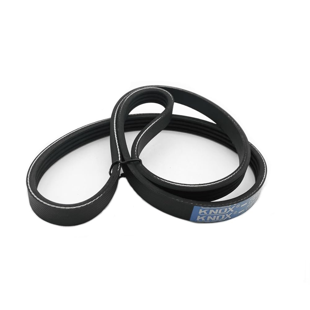1-Piece PK Black Rubber V-Ribbed Belt, 5PK/6PK/8PK/10PK, PK1680–PK1960, 3.56 mm Pitch