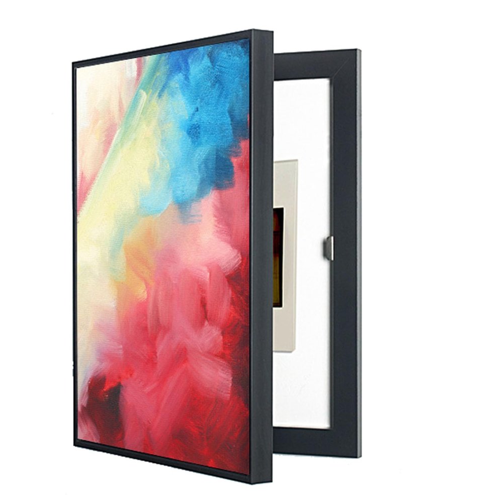 Decorative Electrical Meter Box Cover, Framed Wall Art, 17.4 x 50 cm