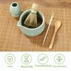 5-Piece Matcha Set with Whisk, Bowl, Spoon and Stick, Cyan view 4