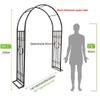 Metal Garden Arch Trellis, Large Rose Arbor for Weddings view 3