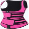 XUEBIN Women's Neoprene Sauna Suit Waist Trainer, Pink, XXL view 2