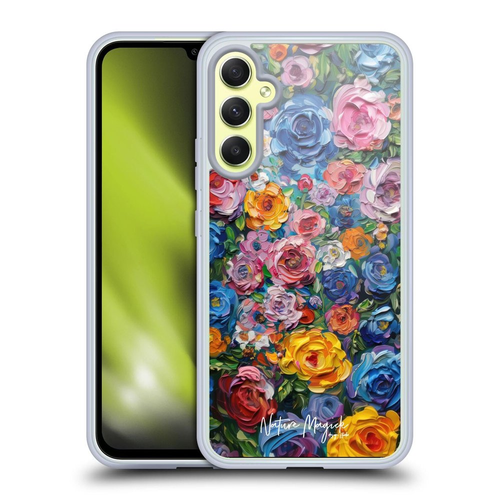 Head Case Designs Official Nature Magick Buds Color Splashes Gel Case for Samsung Galaxy A34 5G