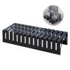 Floor-Standing Tile Display Rack, 38 x 100 x 20 cm, Black view 1