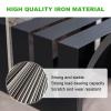 Floor-Standing Tile Display Rack, 38 x 100 x 20 cm, Black view 4