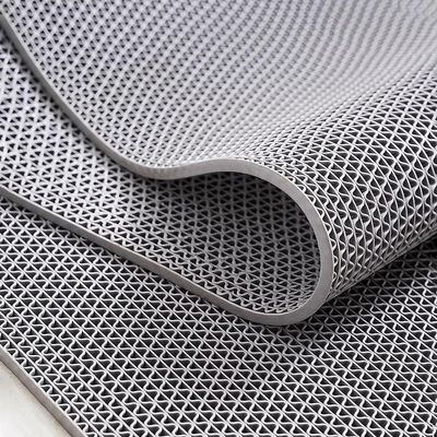 Non-Slip Floor Mat for Bathroom and Pool, Commercial Grade, Hollow Design, Gray, 120 x 100 cm