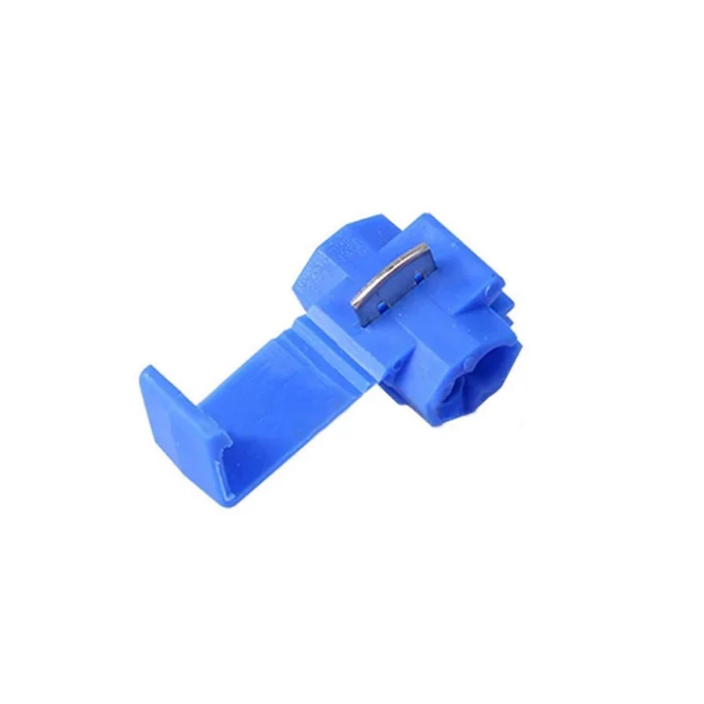 Wire Connector That Does Not Damage Cable Insulation, Crimping Quick Connector Electrical Terminals (Blue, One Size)