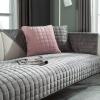 Velvet Sofa Cover, Dark Gray, 90 x 70 cm view 1