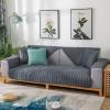 Velvet Sofa Cover, Dark Gray, 90 x 70 cm view 2