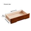 Rustic Solid Wood Desk Organizer with Lockable Drawers view 3