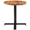 NQJIBUE Home Garden Round Bistro Table, 70 x 75 cm, Solid Acacia Wood view 2