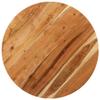 NQJIBUE Home Garden Round Bistro Table, 70 x 75 cm, Solid Acacia Wood view 3