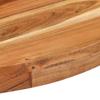 NQJIBUE Home Garden Round Bistro Table, 70 x 75 cm, Solid Acacia Wood view 4