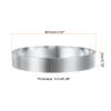 QUARKZMAN 4-Piece 12 cm Stainless Steel Cake Rings view 2